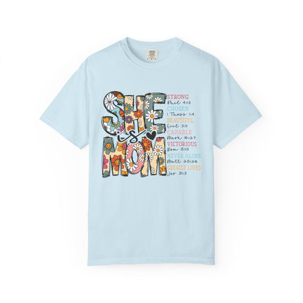 She Is Mom Comfort Color T-Shirt