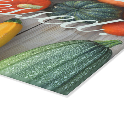 BLESSED. | Grateful. Thankful. BLESSED. Part 3 of 3 | Tempered Glass Charcuterie & Cutting Board Set