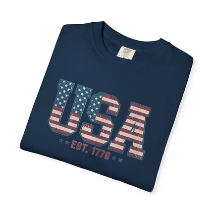 USA EST. 1776 | Unisex Garment-Dyed T-Shirt