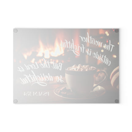 Psalm 37:4 The Lord is Delightful | Glass Charcuterie & Cutting Board