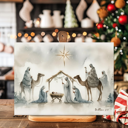 Wise Men Gather | Glass Charcuterie & Cutting Board