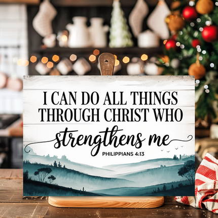 I Can Do All Things | Glass Charcuterie & Cutting Board