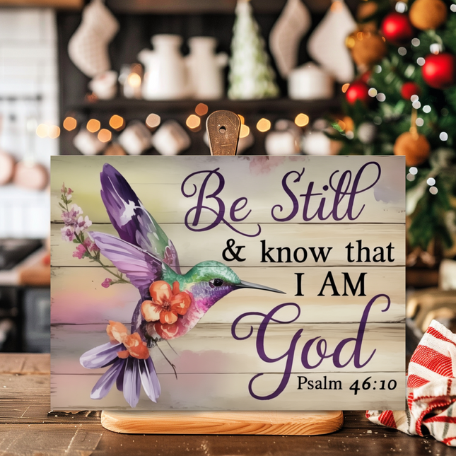 Be Still & Know | Glass Charcuterie Cutting Board