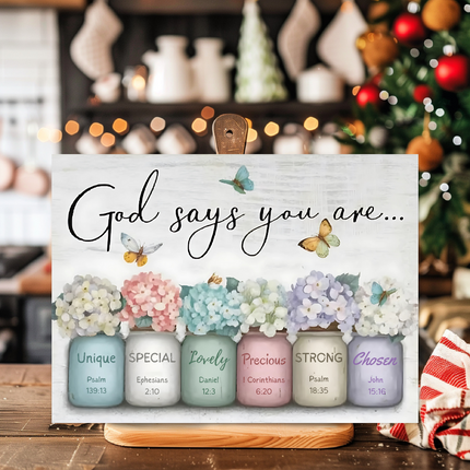 God Says You Are | Glass Charcuterie & Cutting Board