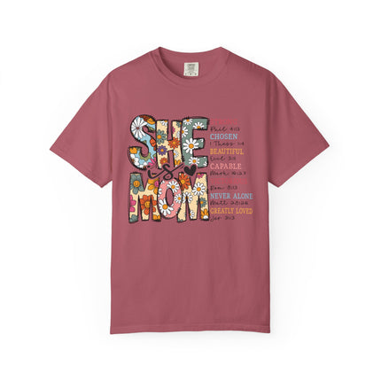 She Is Mom Comfort Color T-Shirt