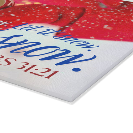 Clothed In Crimson | Glass Charcuterie & Cutting Board