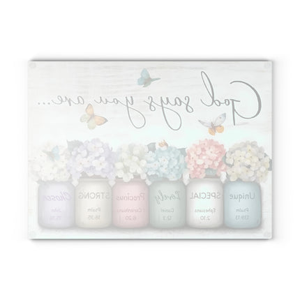 God Says You Are | Glass Charcuterie & Cutting Board
