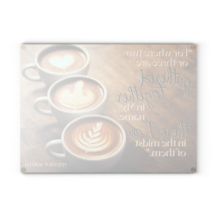 Matthew 18:20 KVJ | Part 2 of 2 | Tempered Glass Charcuterie & Cutting Board Set