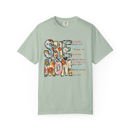 She Is Mom Comfort Color T-Shirt