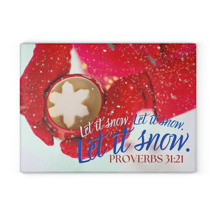 Clothed In Crimson | Glass Charcuterie & Cutting Board