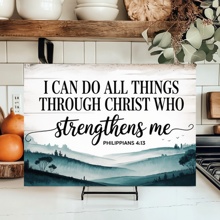 I Can Do All Things | Glass Charcuterie & Cutting Board