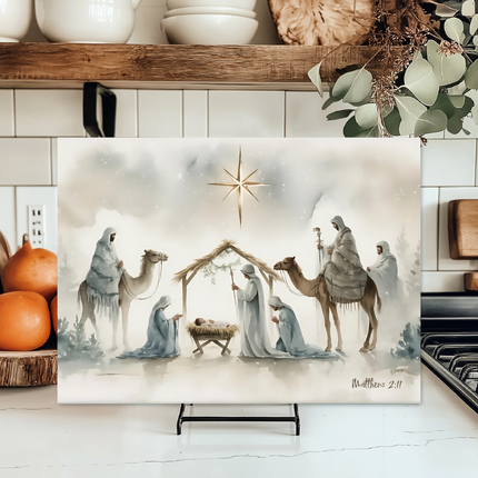 Wise Men Gather | Glass Charcuterie & Cutting Board