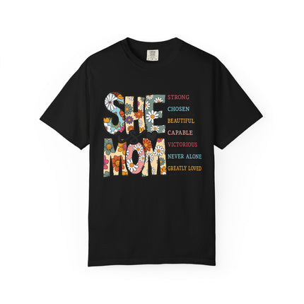 She Is Mom Comfort Color T-Shirt