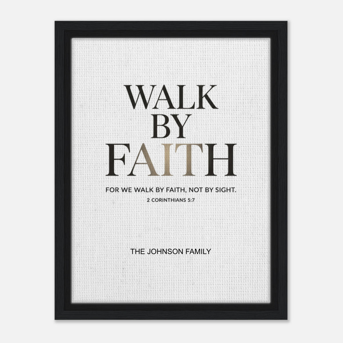 Walk by Faith