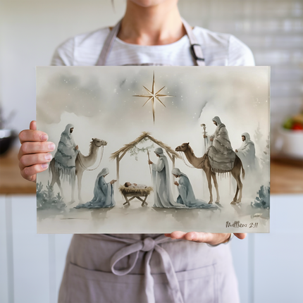 Wise Men Gather | Glass Charcuterie & Cutting Board