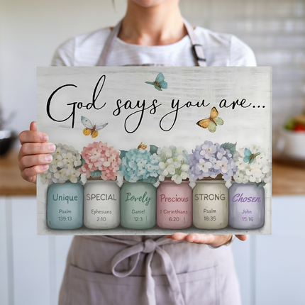 God Says You Are | Glass Charcuterie & Cutting Board