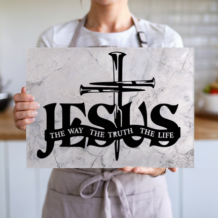 The Way, The Truth, The Life | Glass Charcuterie & Cutting Board