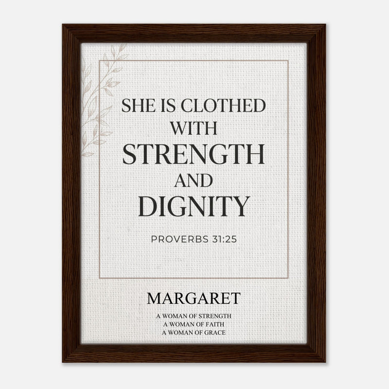 Clothed with Strength and Dignity