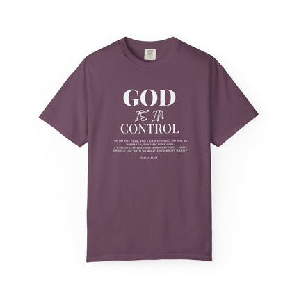 God Is In Control | Unisex Garment-Dyed T-Shirt