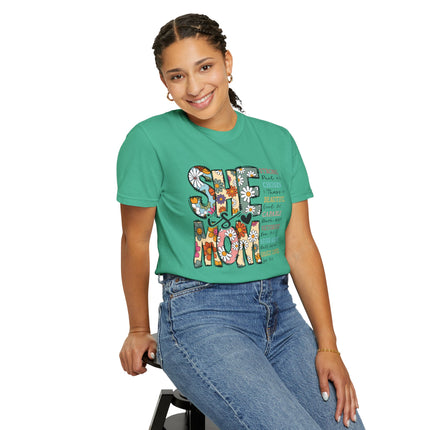 She Is Mom Comfort Color T-Shirt