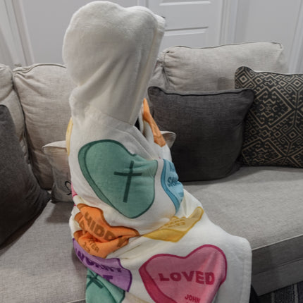 Sweet Treats From Heaven | Extra Thick Hooded Sherpa Blanket