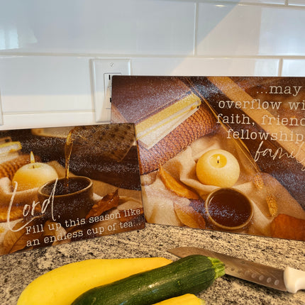 Lord Fill Up This Season | Bundle Set of 2 | Tempered Glass Cutting Boards