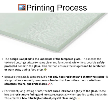 Glass Cutting Board Printing Process