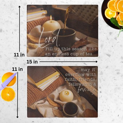 Lord Fill Up This Season | Bundle Set of 2 | Tempered Glass Cutting Boards