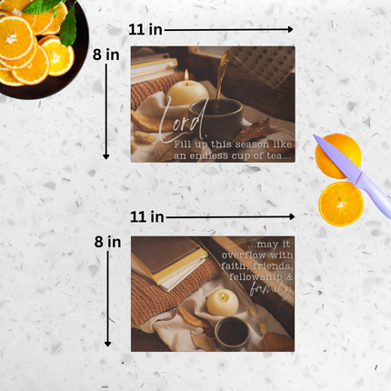 Lord Fill Up This Season | Bundle Set of 2 | Tempered Glass Cutting Boards