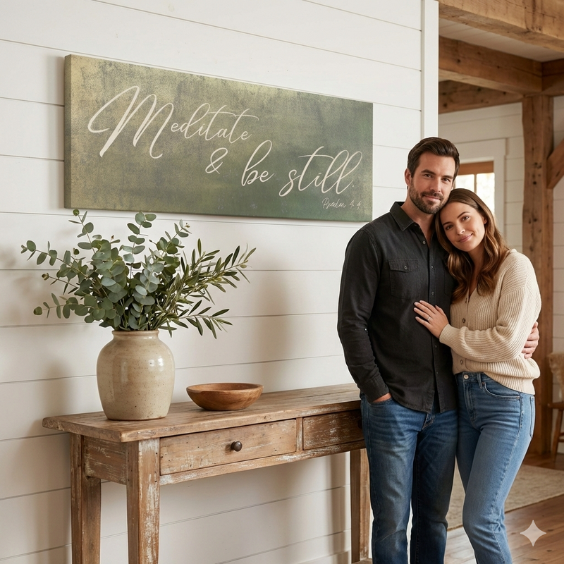 Meditate & Be Still | Premium Canvas