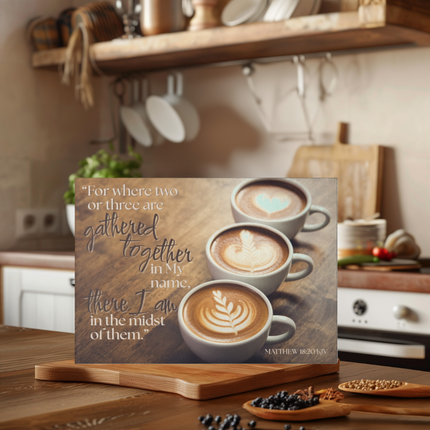 Matthew 18:20 KVJ | Part 2 of 2 | Tempered Glass Charcuterie & Cutting Board Set