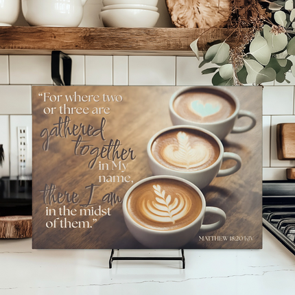 Matthew 18:20 KVJ | Part 2 of 2 | Tempered Glass Charcuterie & Cutting Board Set