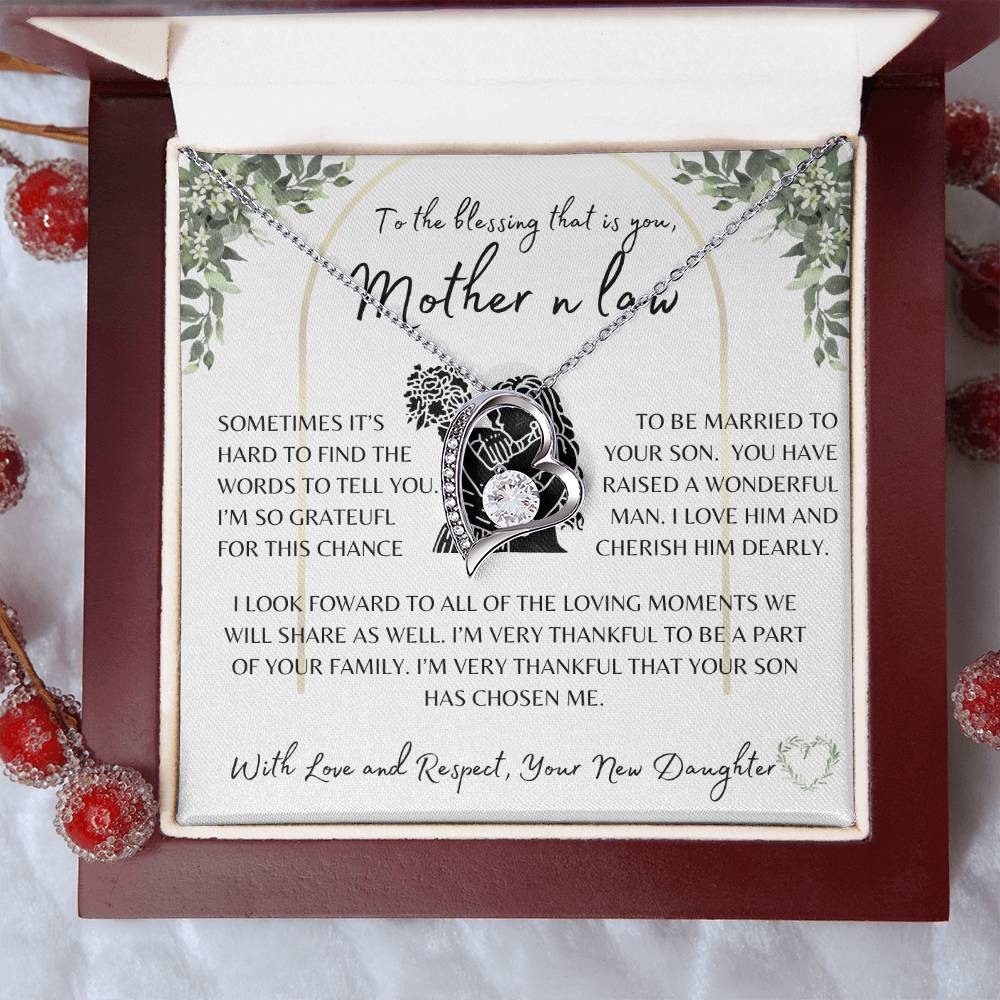 Wedding Gift | Mother of the Groom | Forever Love Necklace