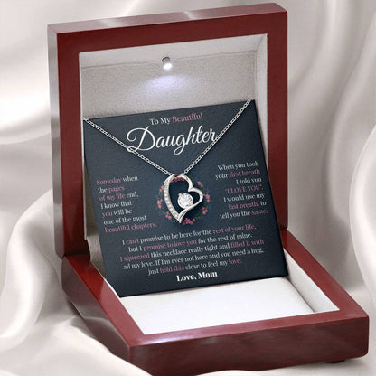 To My Daughter | Mom's Promise | Forever Love Necklace