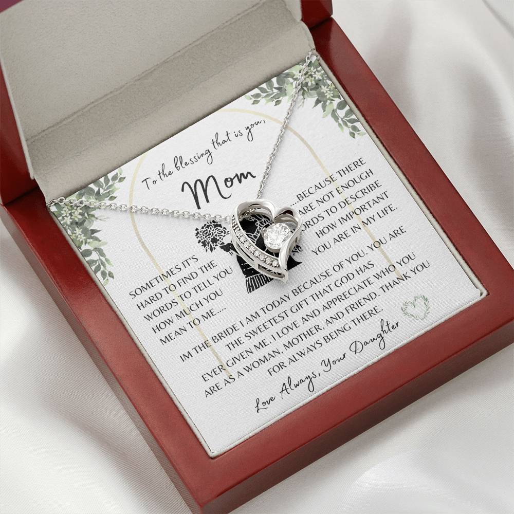 Wedding Gift | Mother of the Bride | Forever Love Necklace