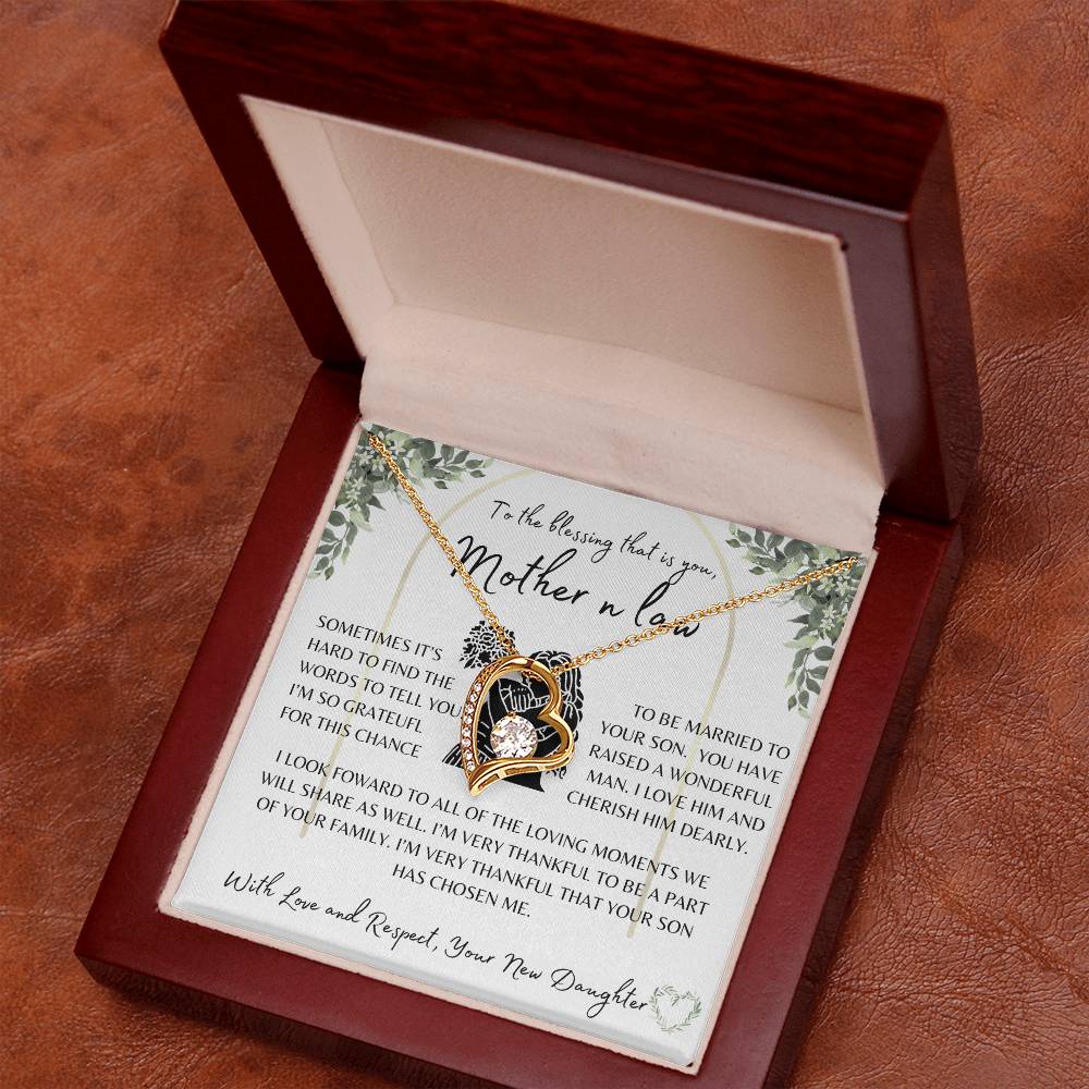 Wedding Gift | Mother of the Groom | Forever Love Necklace