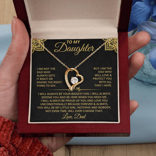 To My Daughter | Dad's Promise | Forever Love Necklace