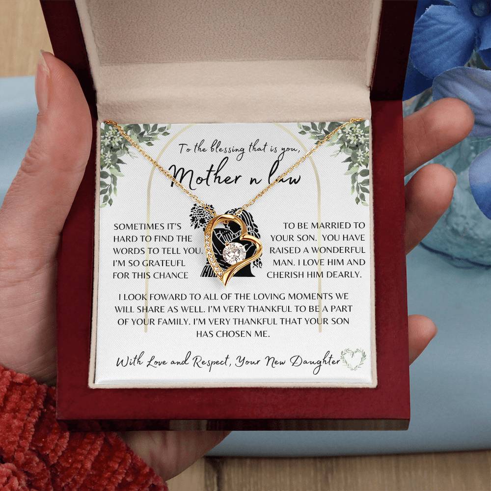 Wedding Gift | Mother of the Groom | Forever Love Necklace