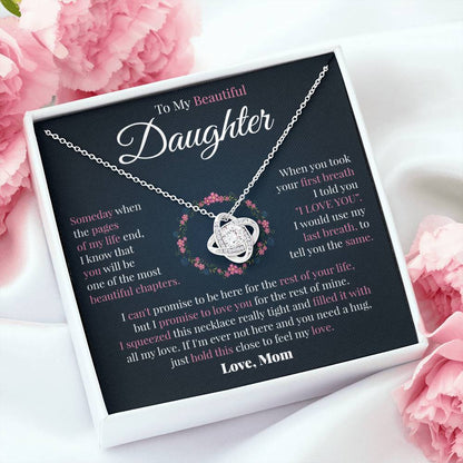 To My Daughter | Mom's Promise | Love Knot Necklace