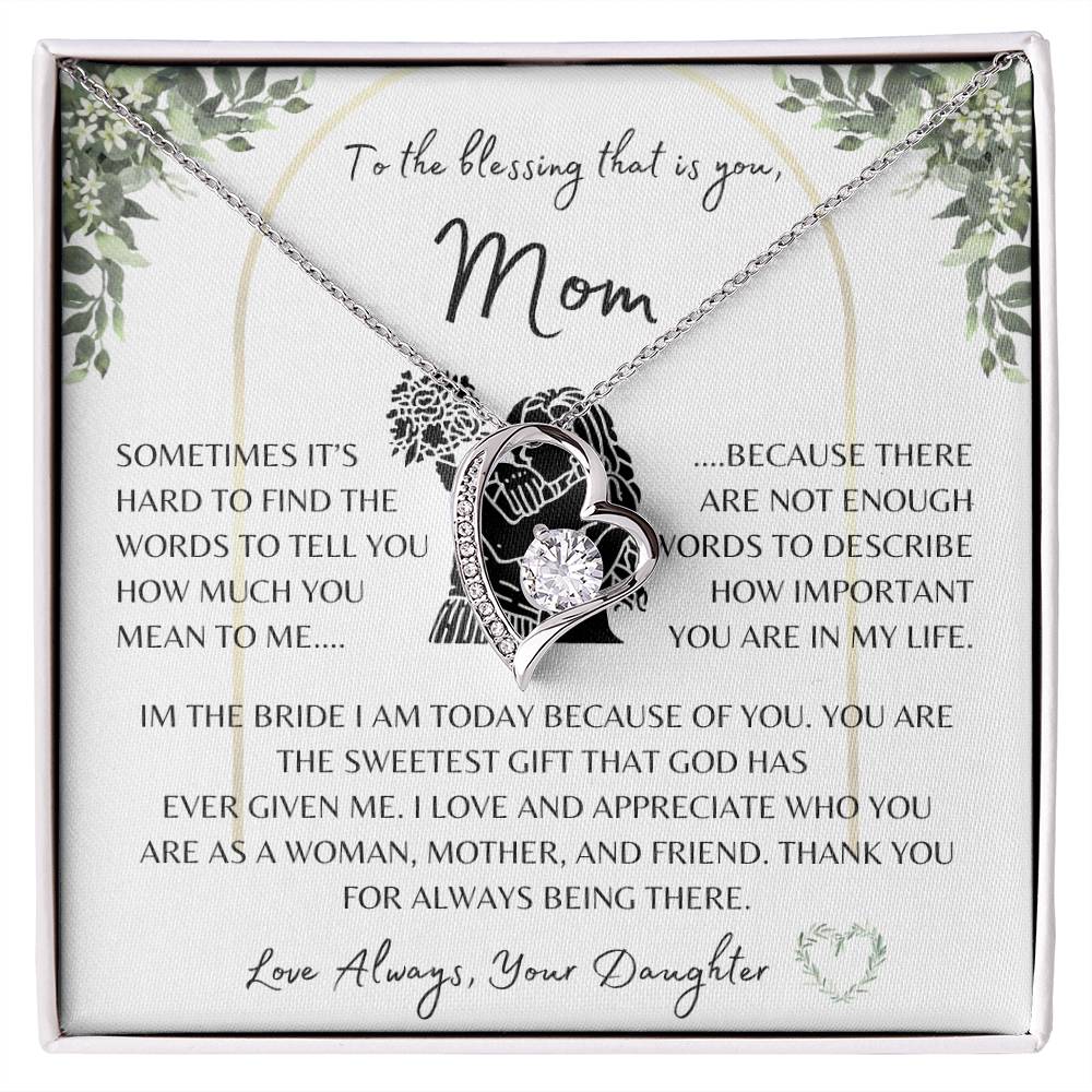 Wedding Gift | Mother of the Bride | Forever Love Necklace