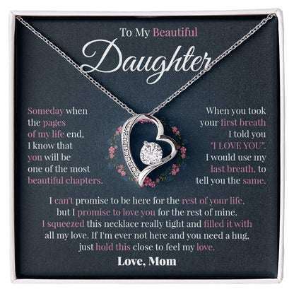 To My Daughter | Mom's Promise | Forever Love Necklace