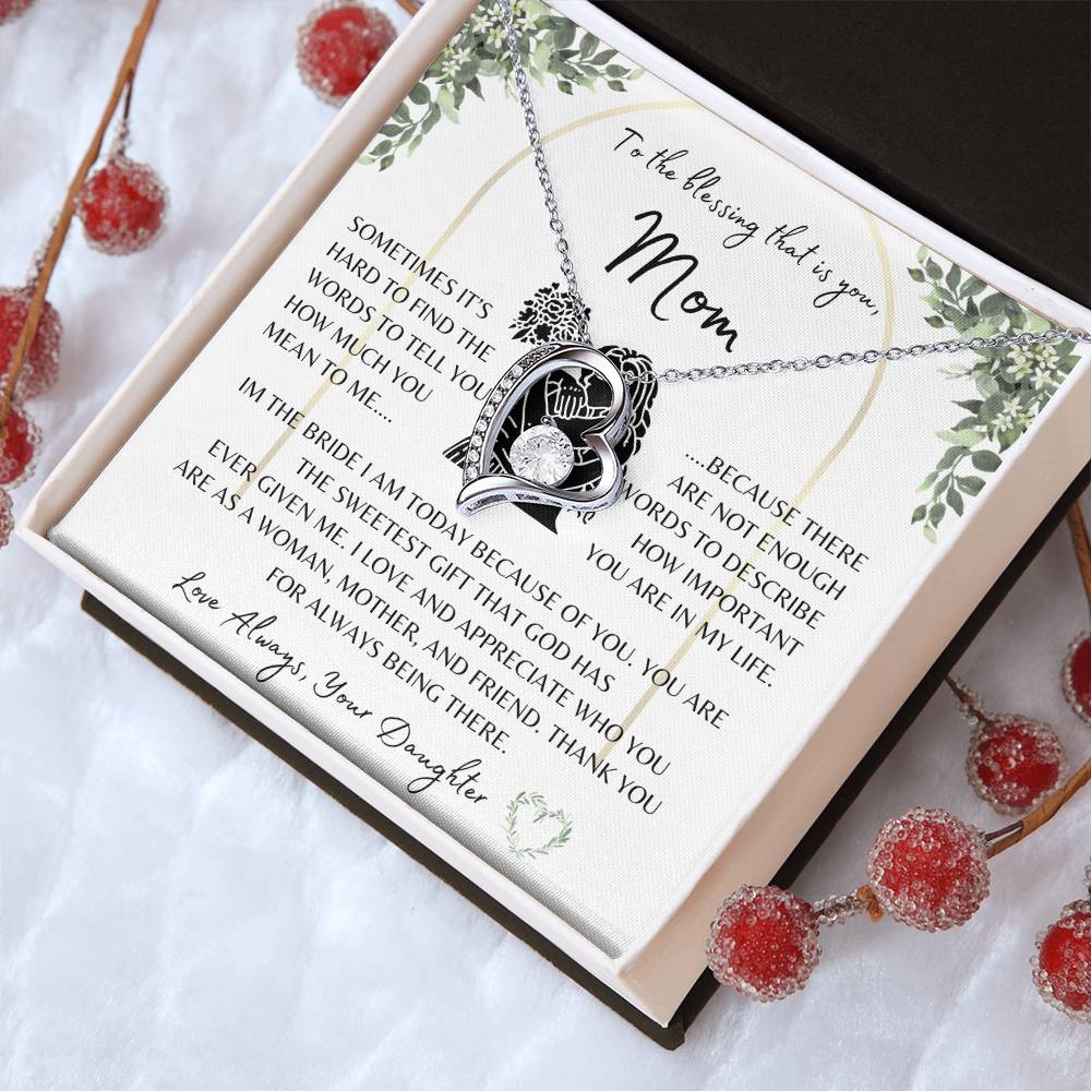 Wedding Gift | Mother of the Bride | Forever Love Necklace