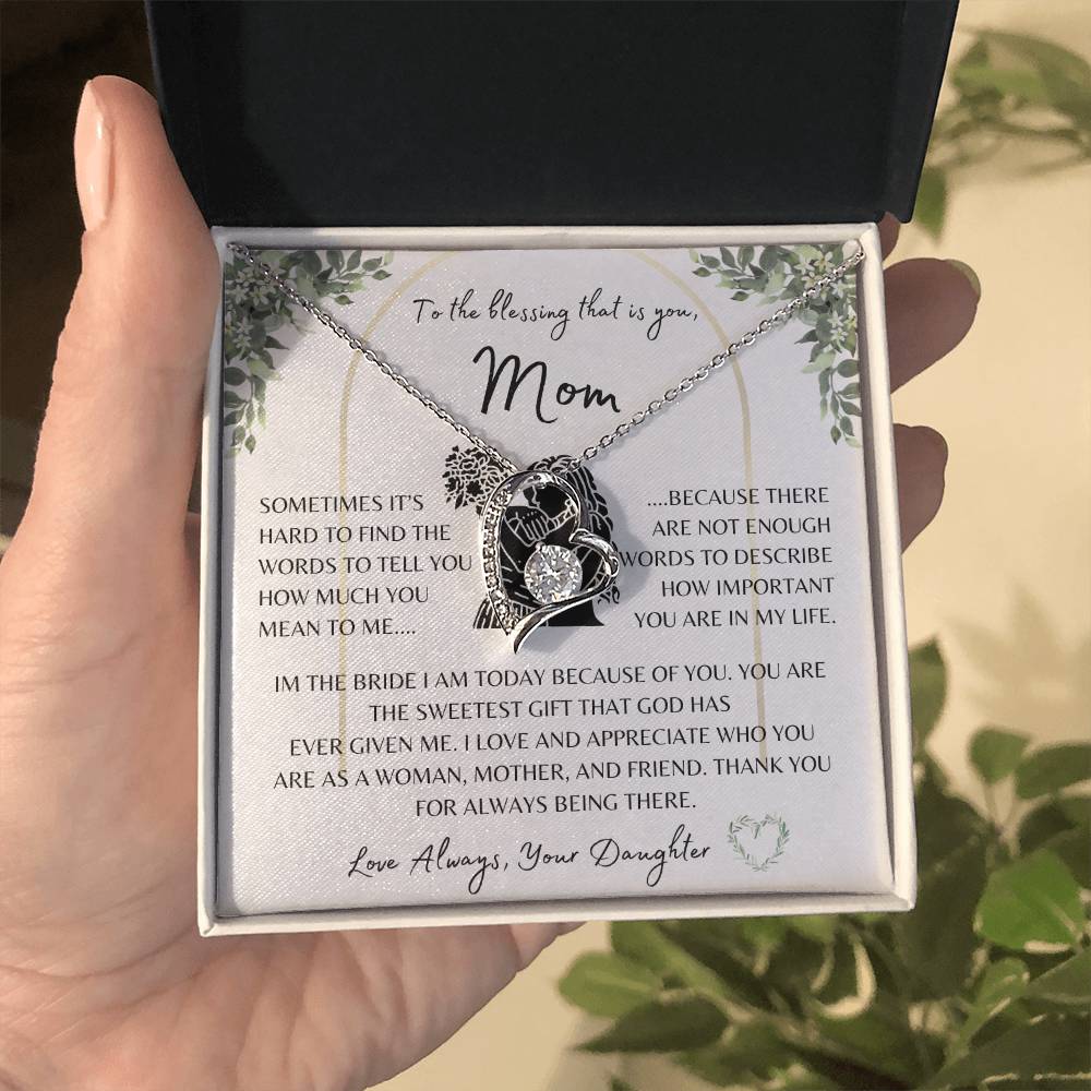 Wedding Gift | Mother of the Bride | Forever Love Necklace