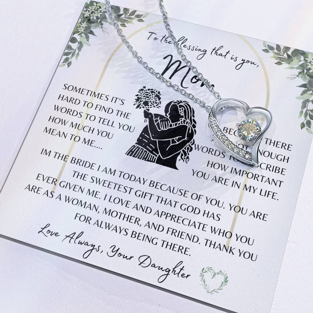 Wedding Gift | Mother of the Bride | Forever Love Necklace