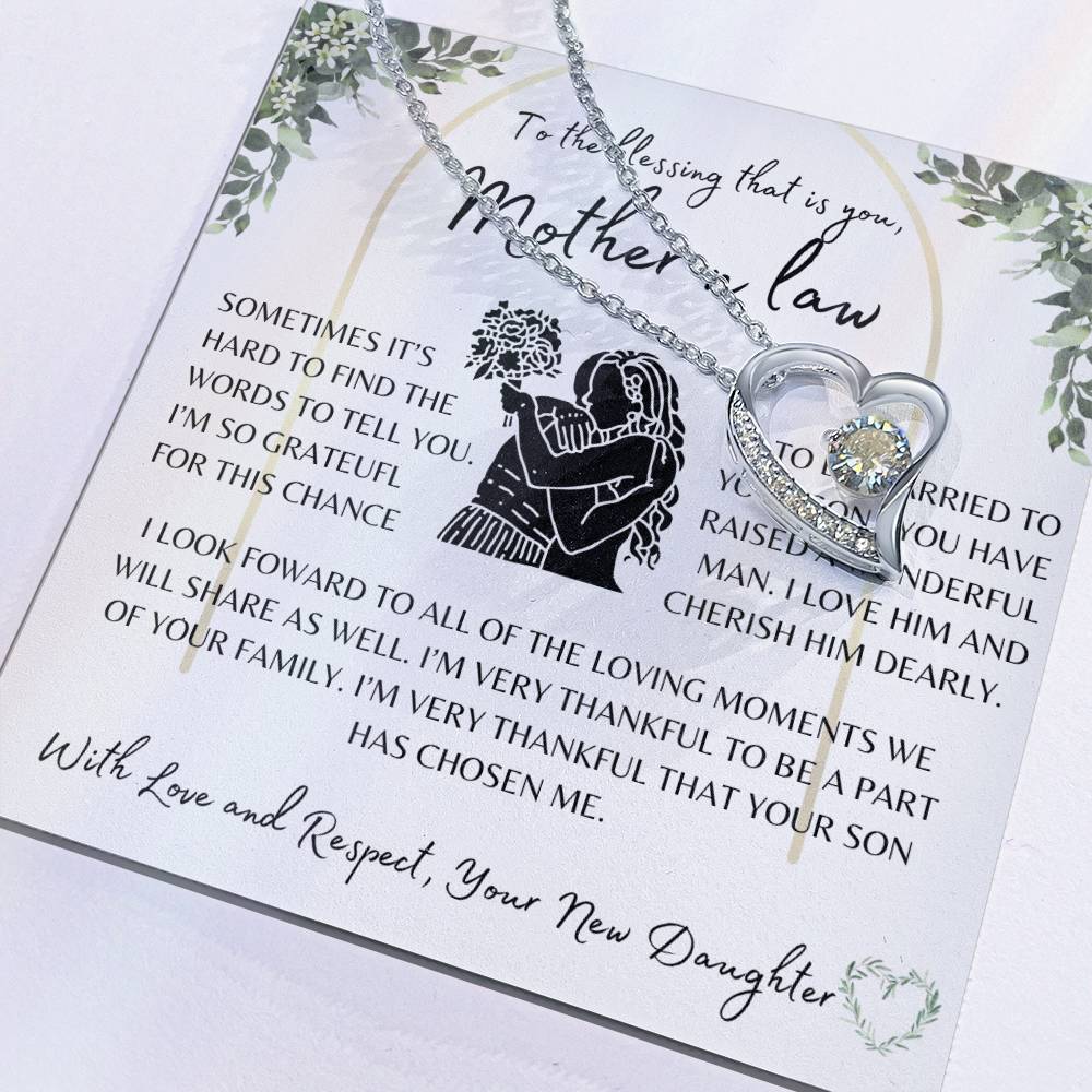 Wedding Gift | Mother of the Groom | Forever Love Necklace