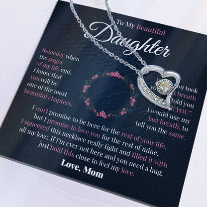 To My Daughter | Mom's Promise | Forever Love Necklace