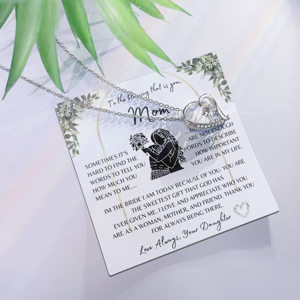 Wedding Gift | Mother of the Bride | Forever Love Necklace