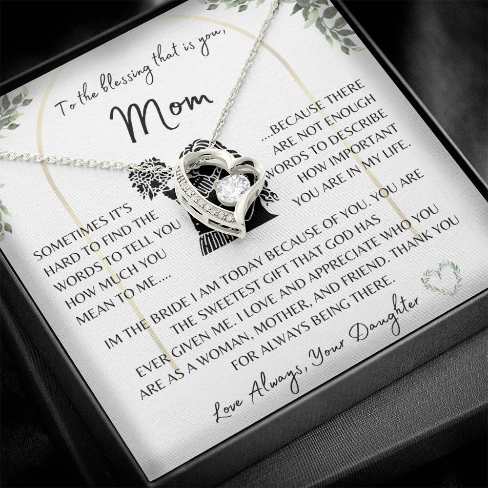 Wedding Gift | Mother of the Bride | Forever Love Necklace