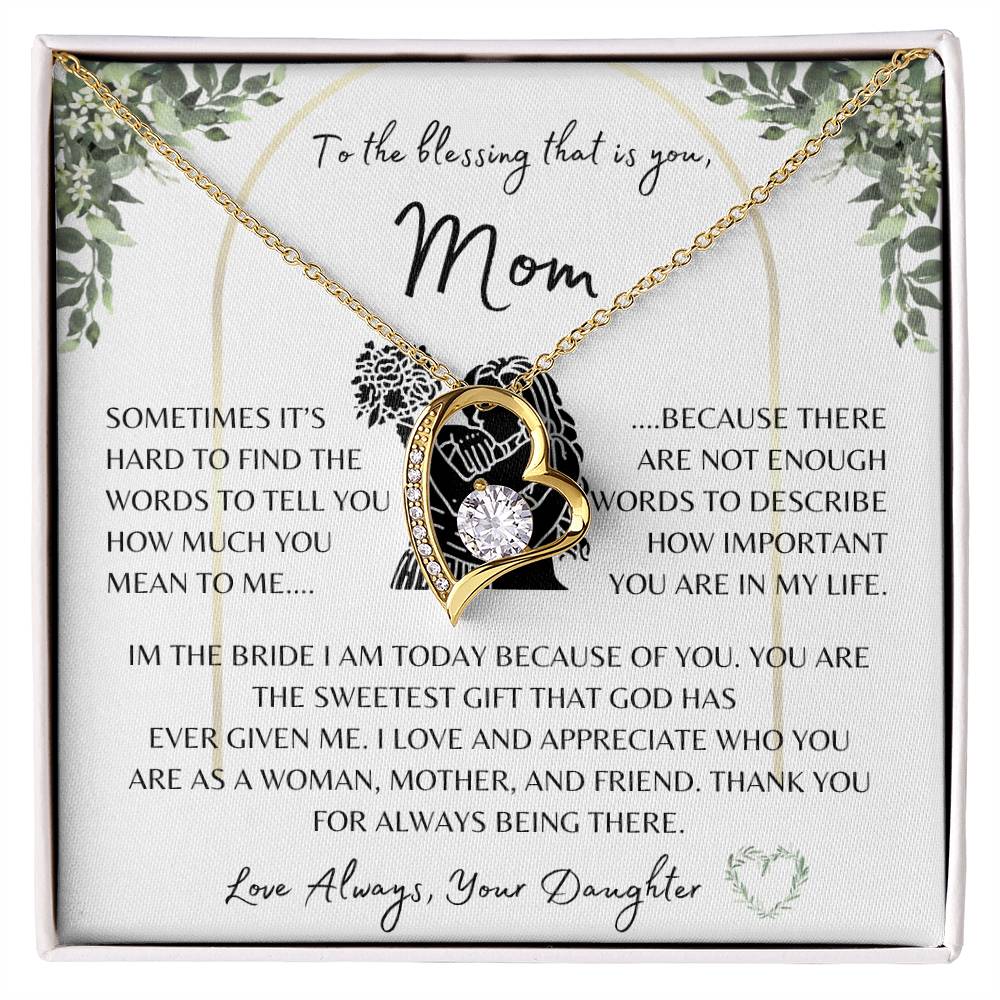 Wedding Gift | Mother of the Bride | Forever Love Necklace