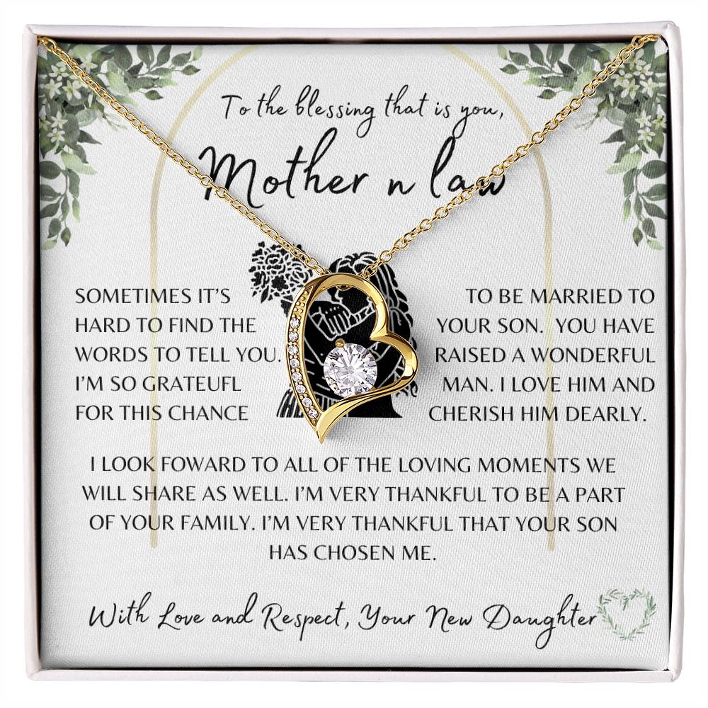 Wedding Gift | Mother of the Groom | Forever Love Necklace